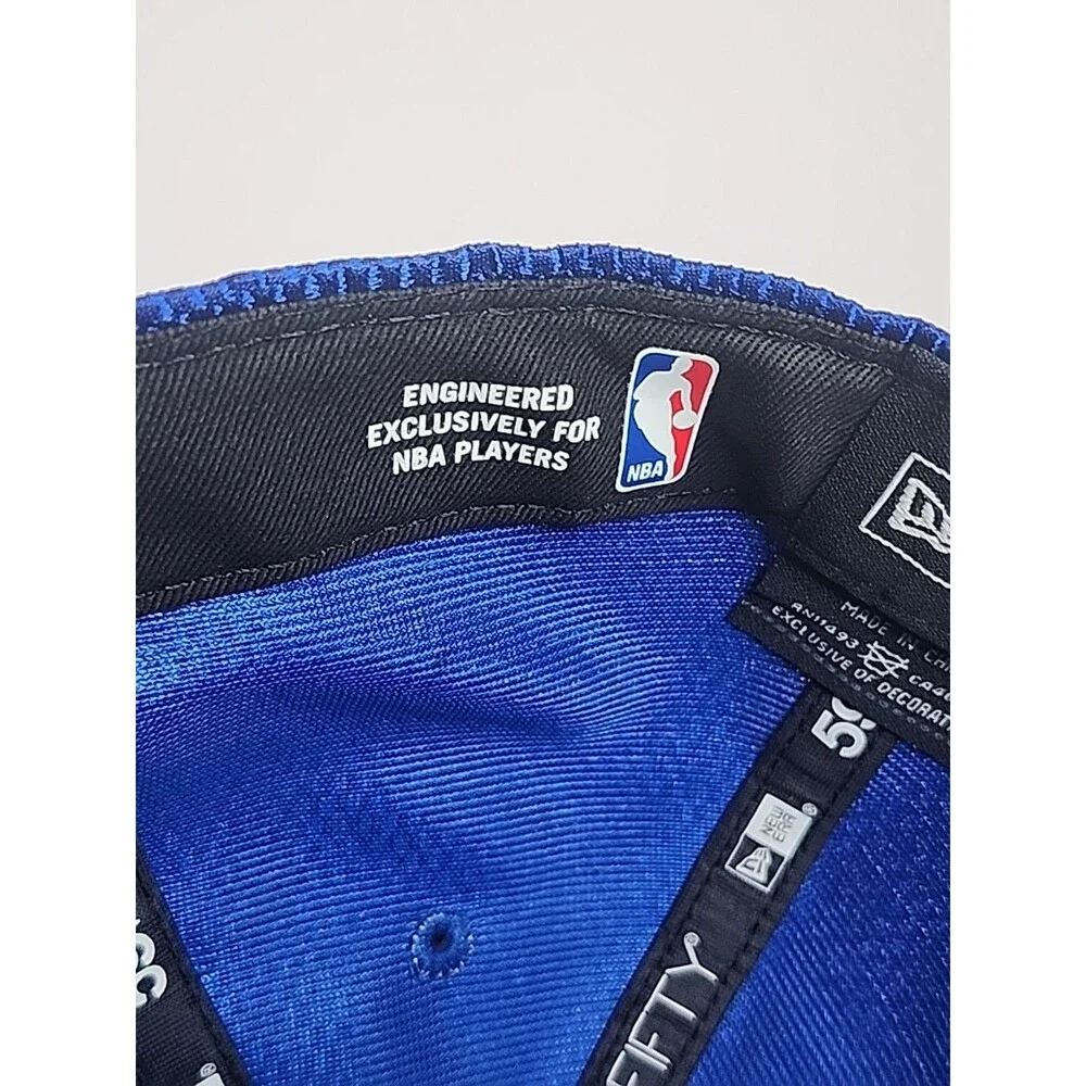 Golden State Warriors New Era 59Fifty Blue Hat Cap NBA GSW Size 7 1/2 NWT